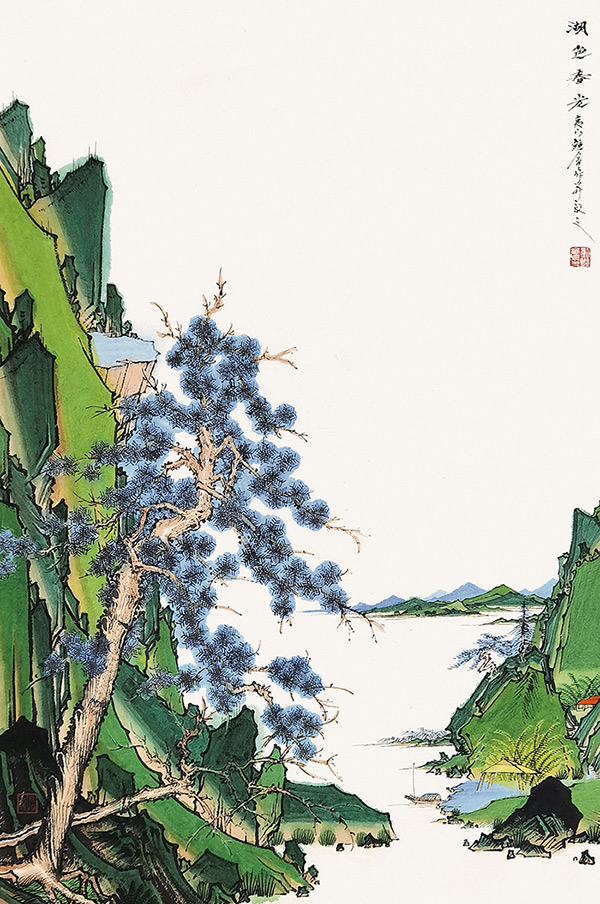 平湖春色