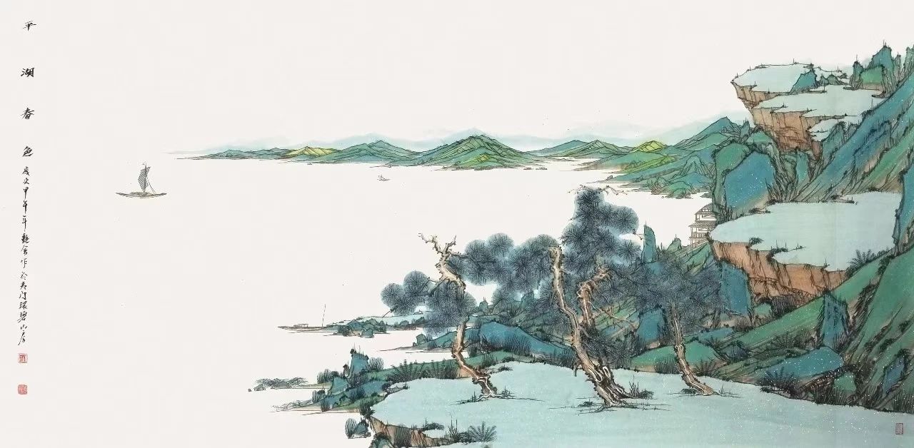 平湖春色